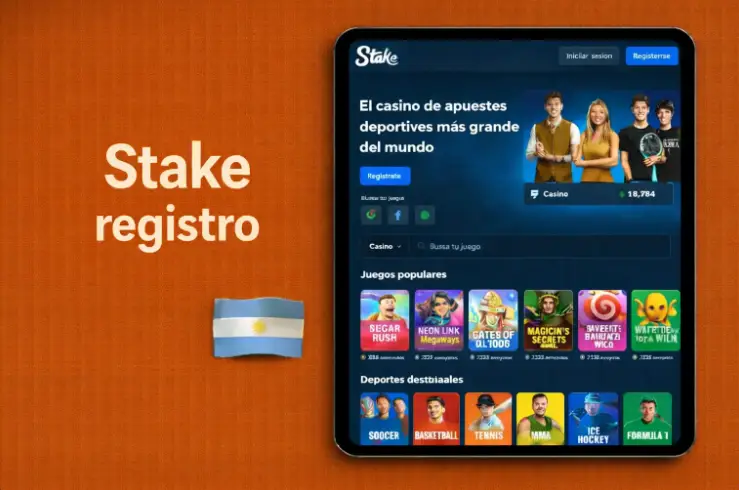 Registro e inicio de sesión en Stake Argentina