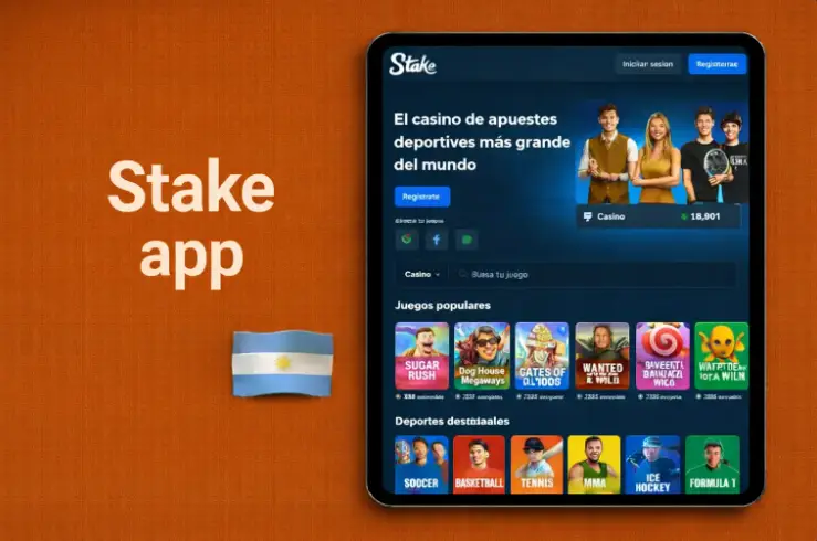 Stake app para jugar desde el móvil
